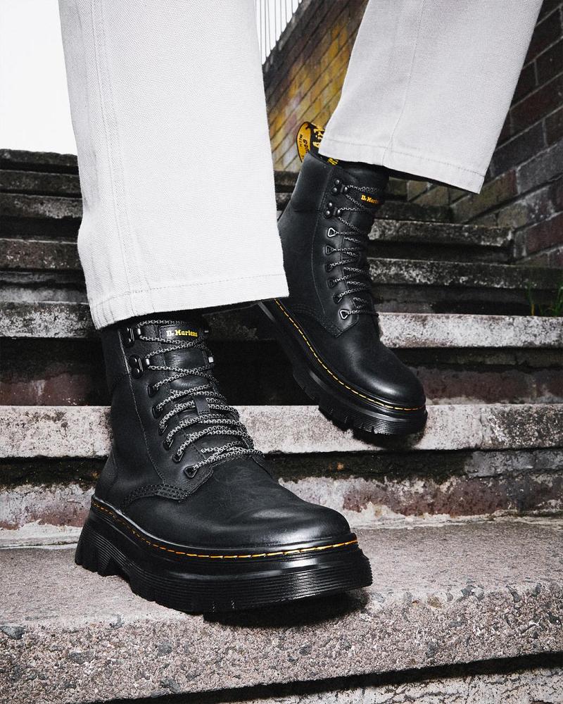 Botas Casuales Dr Martens Tarik Wyoming Cuero Utility Hombre Negros | MX 332LIS